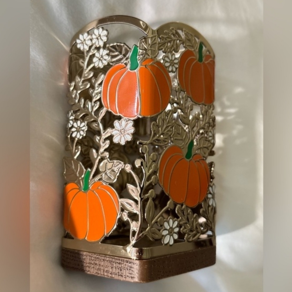 Bath & Body Works Pumpkin Soap Holder Fall Vibe Halloween Autumn Kitchen Decor - Picture 5 of 7